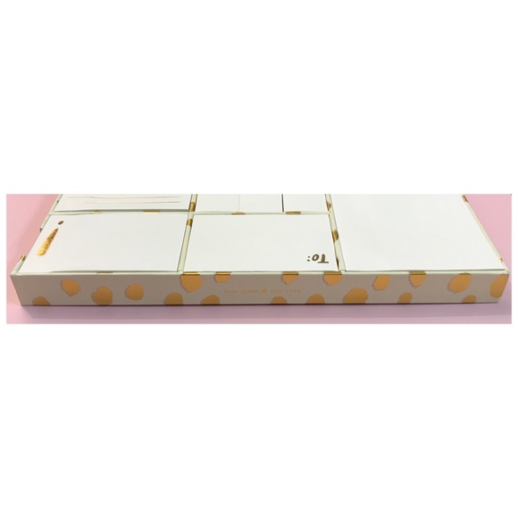 NIB Kate Spade♠️ Flamingo Dot Sticky Note Pad Set - Picture 3 of 5